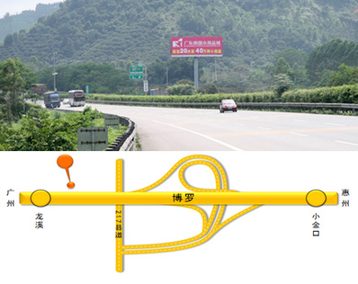 廣惠高速西行雙面大牌廣告K77+100 廣惠高速西行雙面大牌廣告K77+100