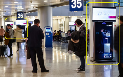 北京機(jī)場(chǎng)T1、T2、T3出發(fā)到達(dá)機(jī)柜刷屏機(jī)廣告