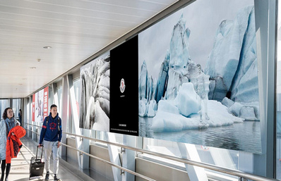 T3國內(nèi)出發(fā)到達內(nèi)廊橋燈箱廣告