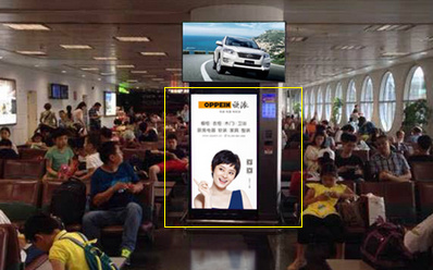 廈門機(jī)場出發(fā)區(qū)電子刷屏廣告