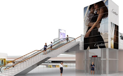 4層國際出發(fā)安檢后電梯貼廣告 4層國際出發(fā)安檢后電梯貼廣告