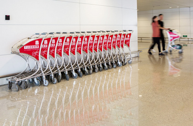 杭州機(jī)場小手推車廣告 杭州機(jī)場小手推車廣告