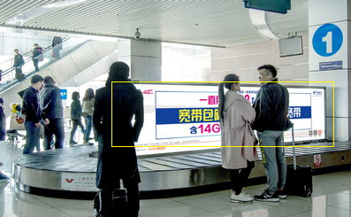 F1層到達(dá)行李提取廳雙面燈箱廣告 F1層到達(dá)行李提取廳雙面燈箱廣告