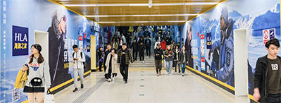 西安地鐵3、6號線品牌通道