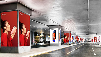 貴陽機場一層國內(nèi)到達層車道外排包柱燈箱廣告 貴陽機場一層國內(nèi)到達層車道外排包柱燈箱廣告